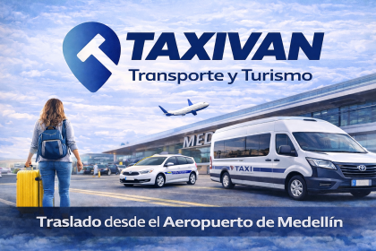 Taxi o van al aeropuerto de medellin